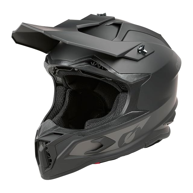 Casque cross O’NEAL C-SRS de profil, casquette montée