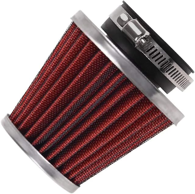 Filtre à air moto à collier evermotor, rouge