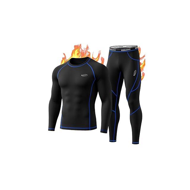 Ensemble de sous-vêtements thermiques doublé polaire MOBIUSPHY