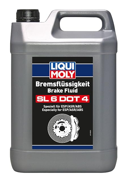 Bidon de cinq litres de liquide de frein Liqui Moly SL6 DOT 4