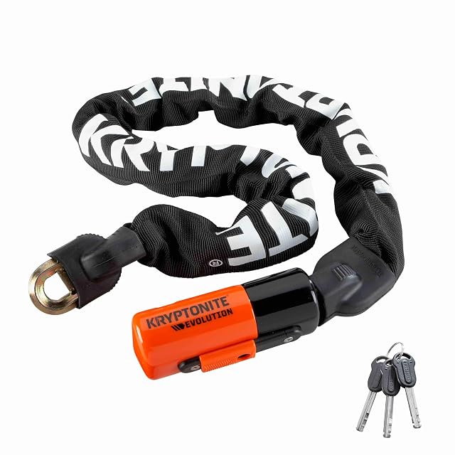 Chaîne antivol Kryptonite Evolution 1090 avec sa gaine nylon