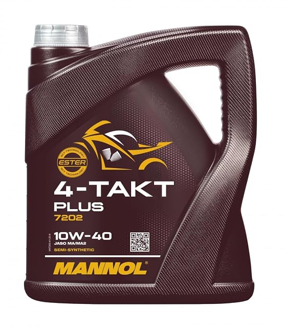 Bidon de quatre litres de MANNOL 4-Takt Plus 10W-40