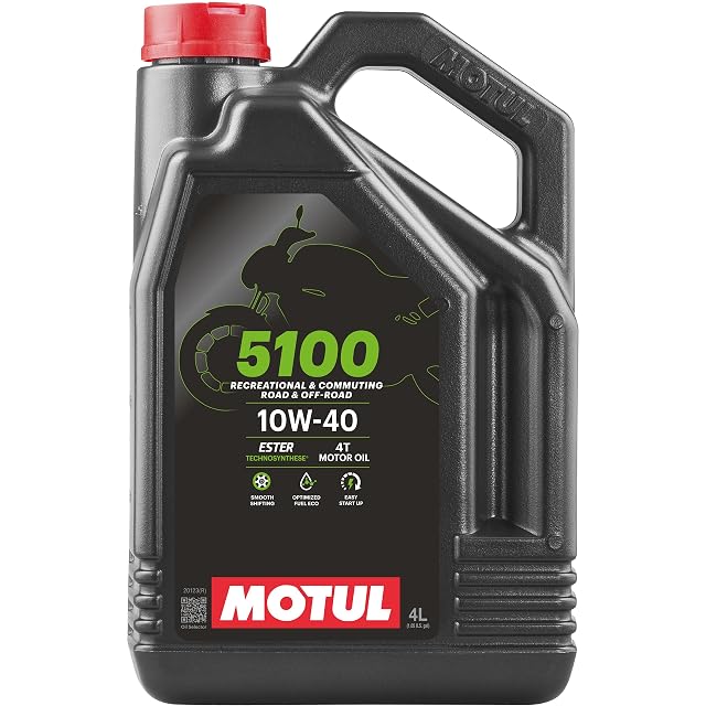 Bidon de quatre litres de Motul 5100 4T 10W-40