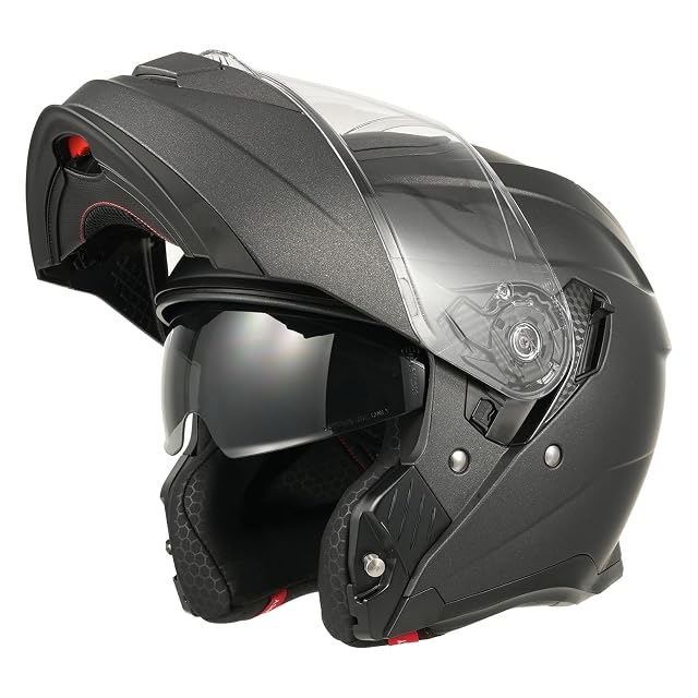 Casque modulable MY 935 avec la mentonnière relevée