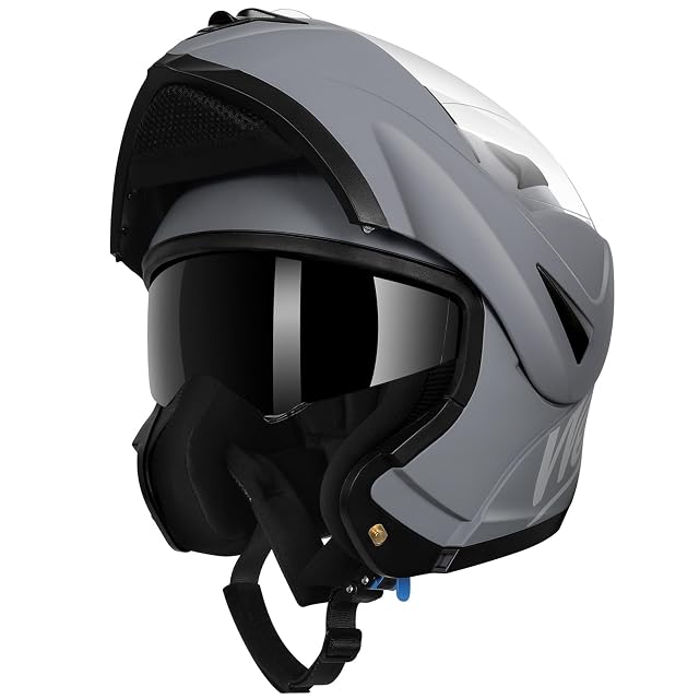 Casque modulable Westt avec la mentonnière en position relevée