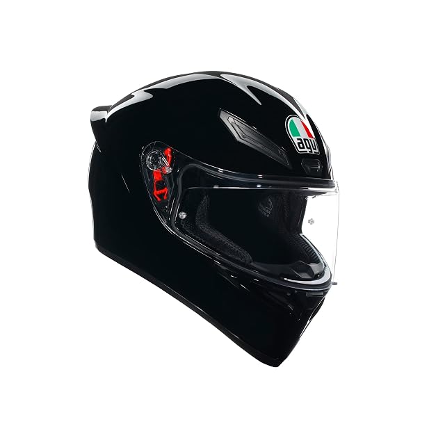 Casque intégral AGV K1 S de profil, montrant l’aileron arrière