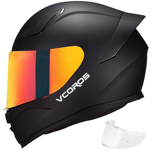 Casque intégral VCOROS WS-609, vue de face écran baissé