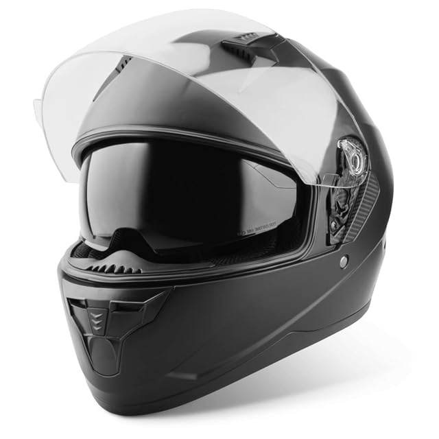 Casque intégral Vinz Kennet, vue de trois quarts écran fermé