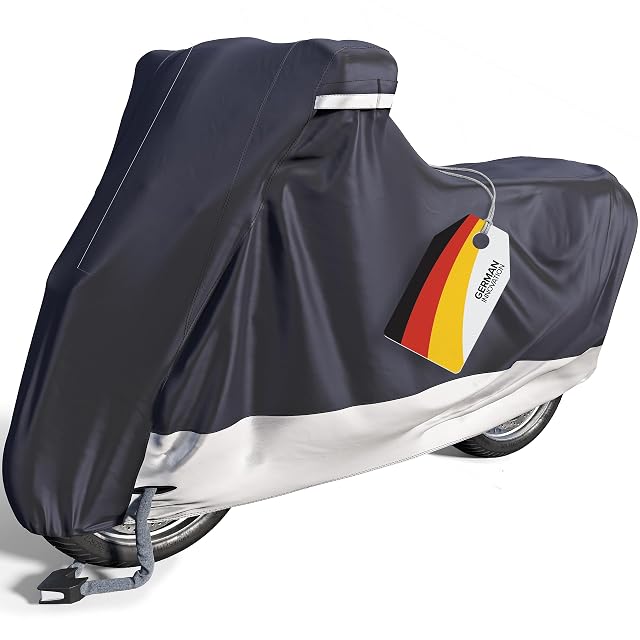 Housse de moto VELMIA posée sur une machine