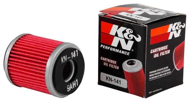 Filtre à huile à cartouche K&N KN-141 rouge