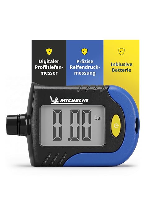 Manomètre numérique MICHELIN avec sonde de profondeur de sculpture