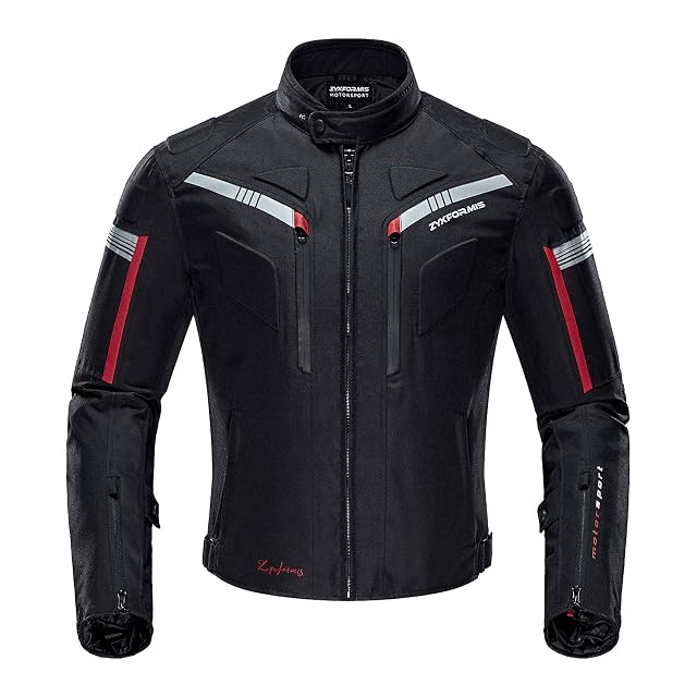 Blouson de moto déperlant Zyxformis, vue de face