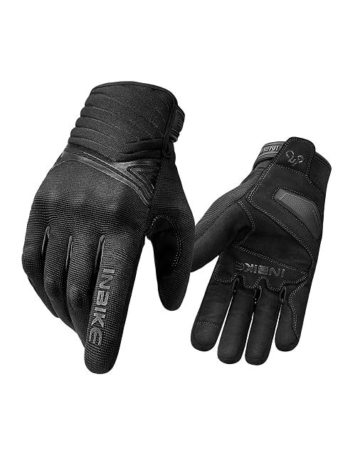 Gant de moto d’hiver INBIKE, dos de la main avec sa coque rigide